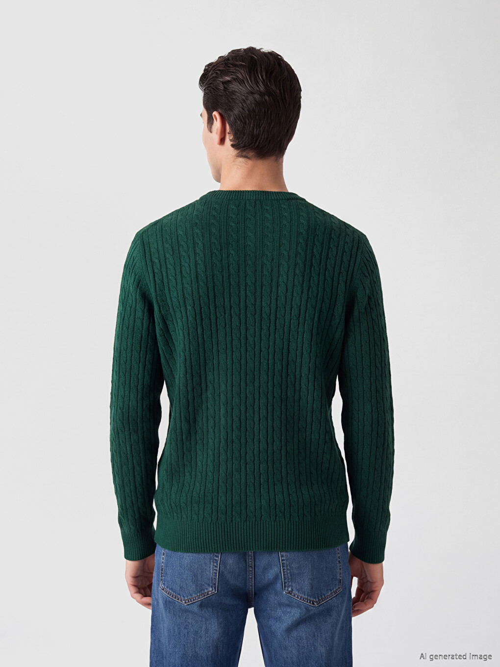 Crew Neck Men's Knitwear Sweater-2