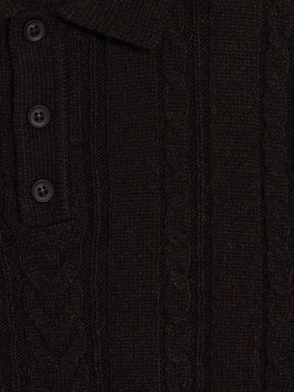 Polo Collar Patterned Men's Knitwear Sweater-5