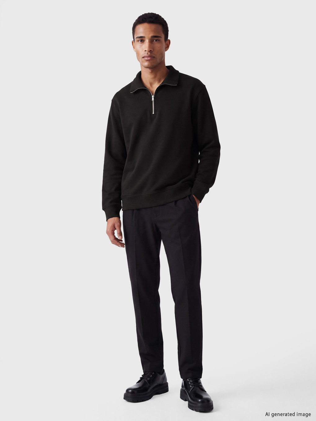 Man Brown Sweatshirt-1