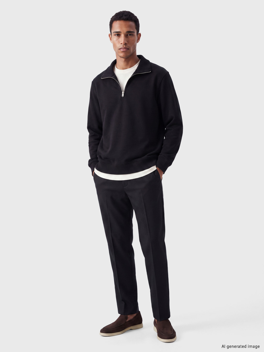 Man Black Sweatshirt-1