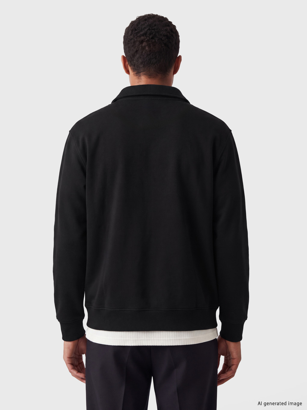 Man Black Sweatshirt-2
