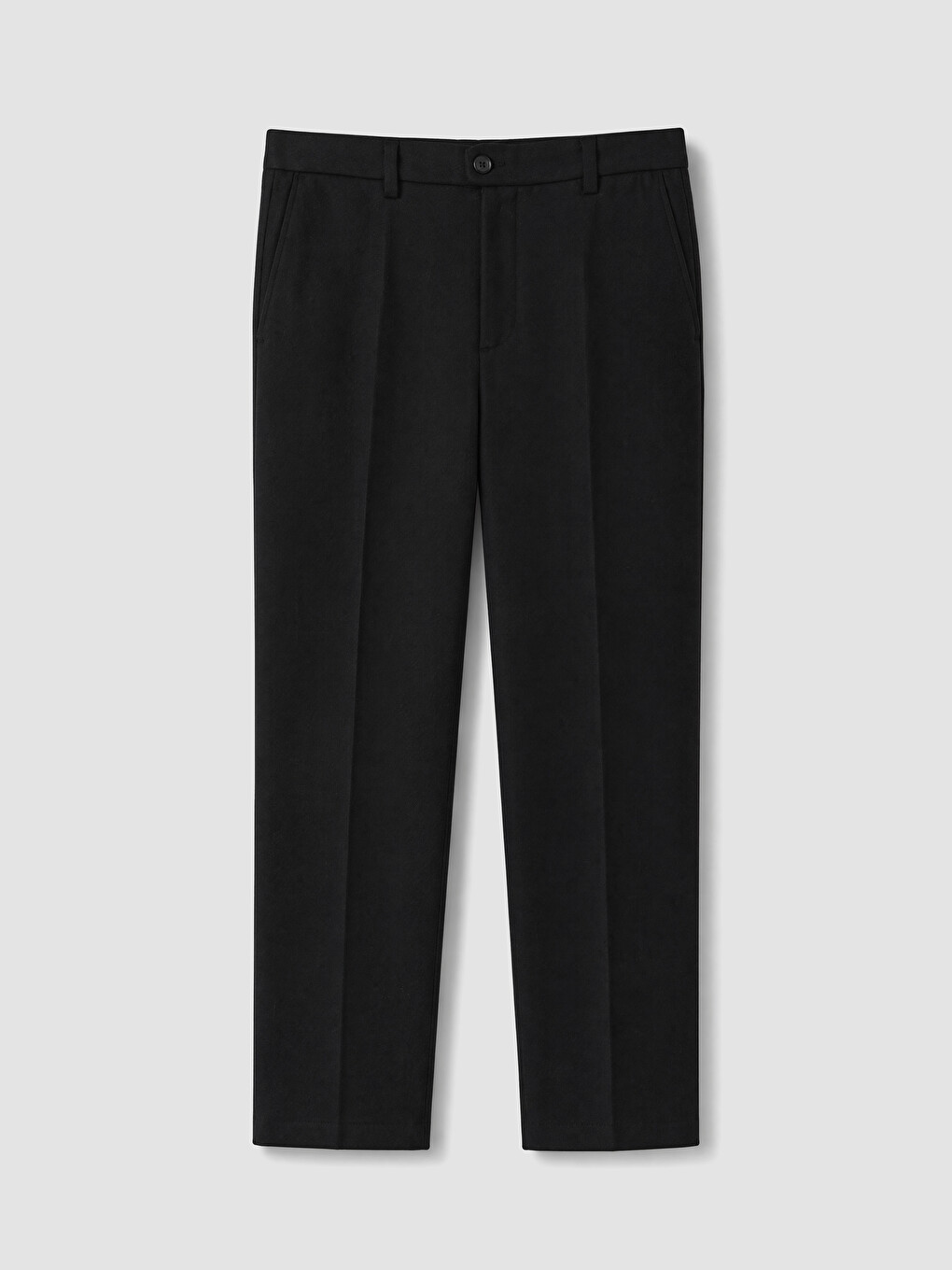 Regular Fit Men's Pleated Fabric Trousers-4