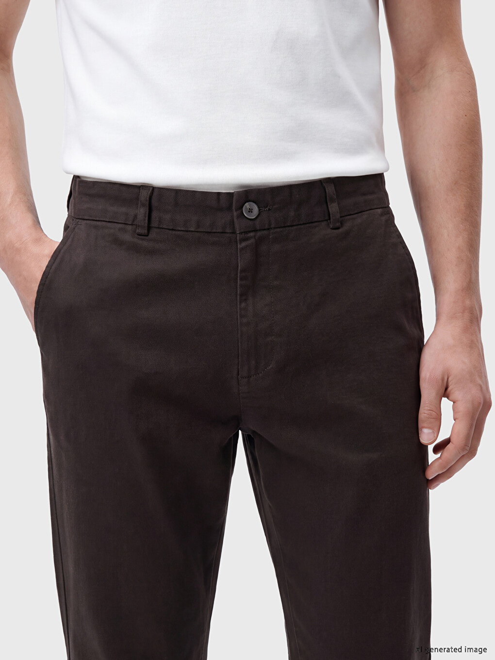 Pantaloni Bărbați Gabardină Standard Fit-2
