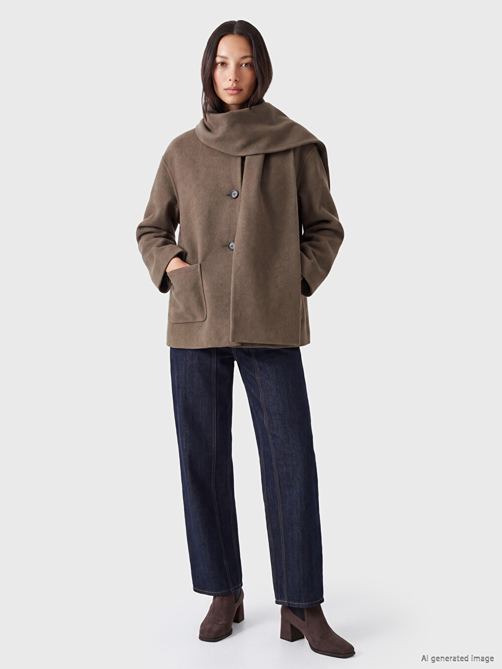 Scarf Women's Cachet Coat-1