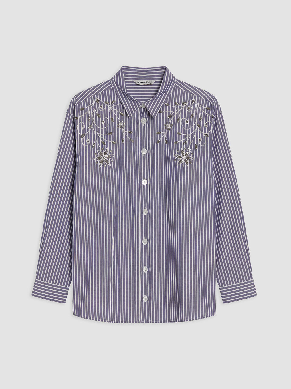 Bead Embellished Women's Shirt-4