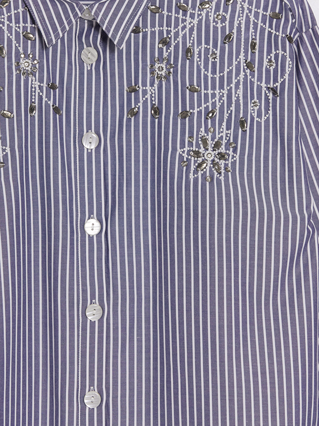 Bead Embellished Women's Shirt-6