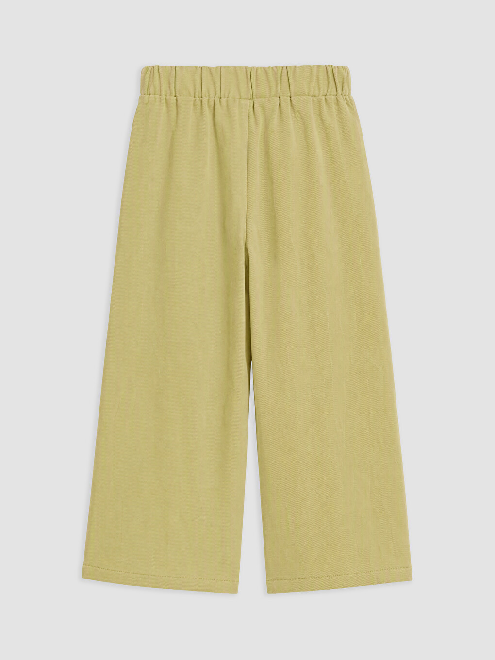 Yeşil Wideleg Kız Çocuk Pantolon-1