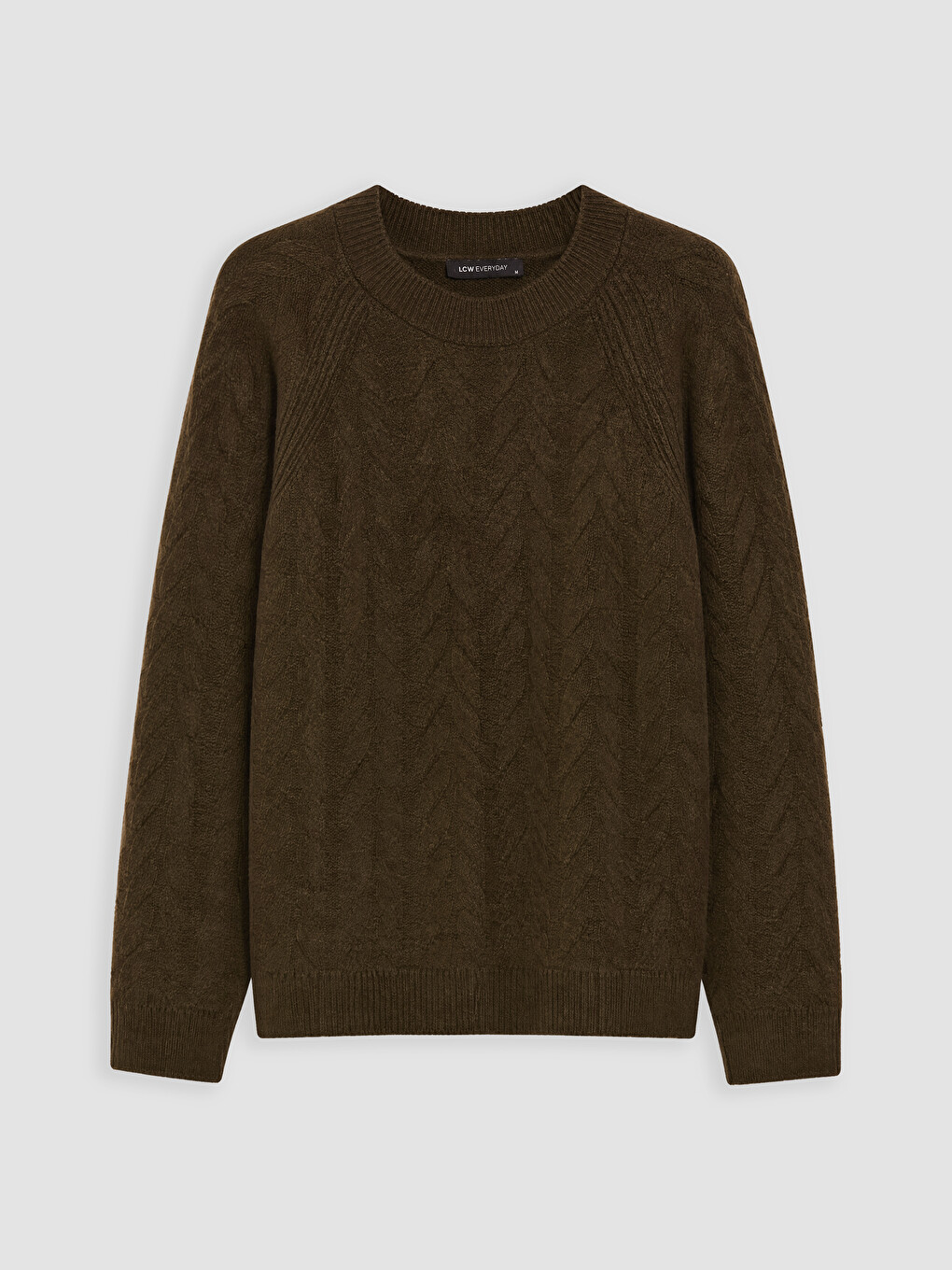 Crew Neck Patterned Women's Knitwear Sweater-4