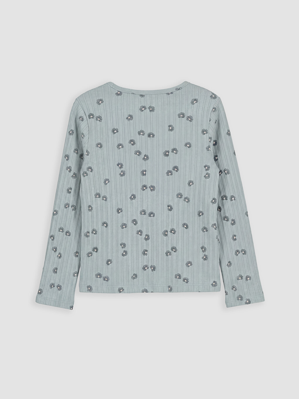 Crew Neck Printed Ruffled Girls' Pyjamas Set-3