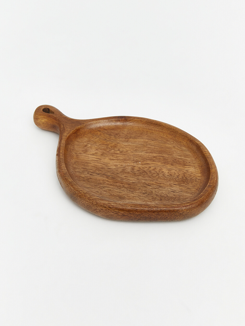 Wooden Handled Oval Serving Tray-1