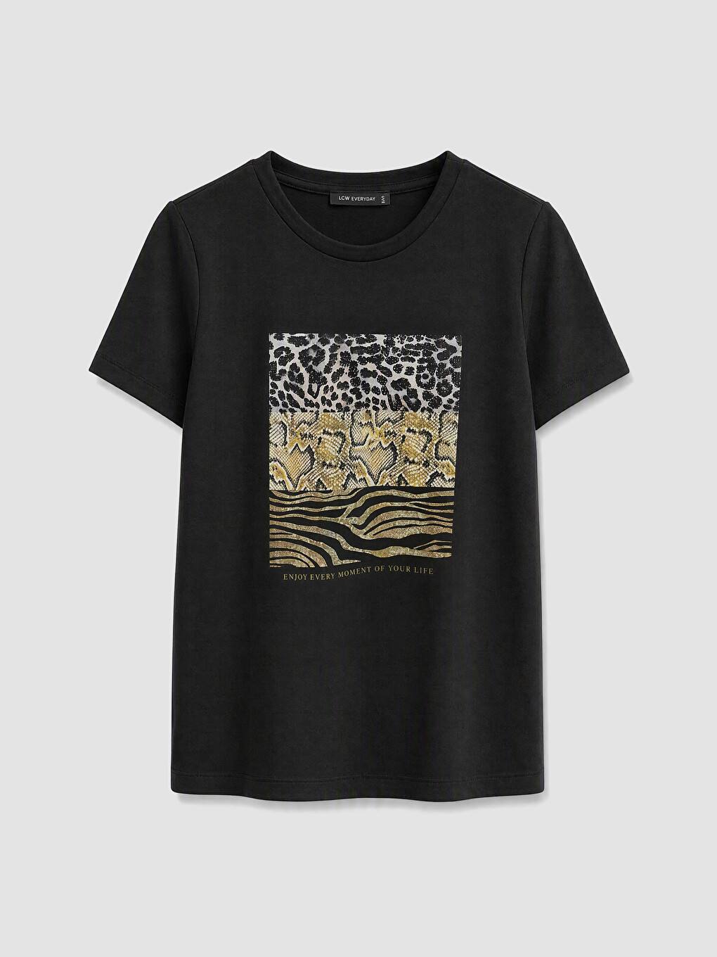 Crew Neck Printed Women's T-shirt