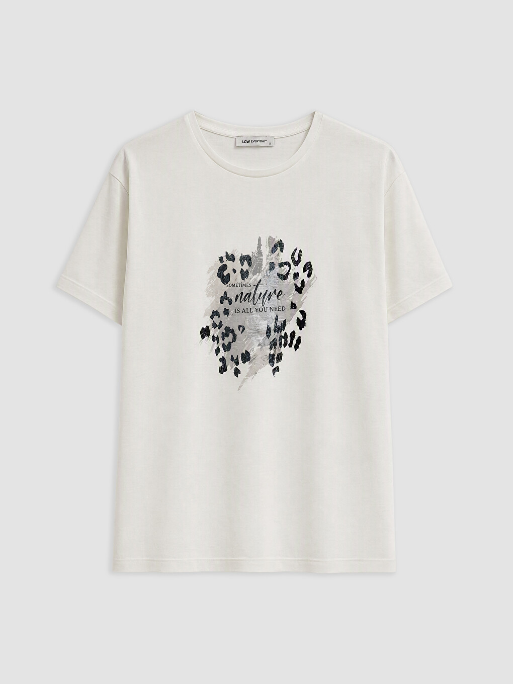 Printed %100 Cotton Women's T-shirt