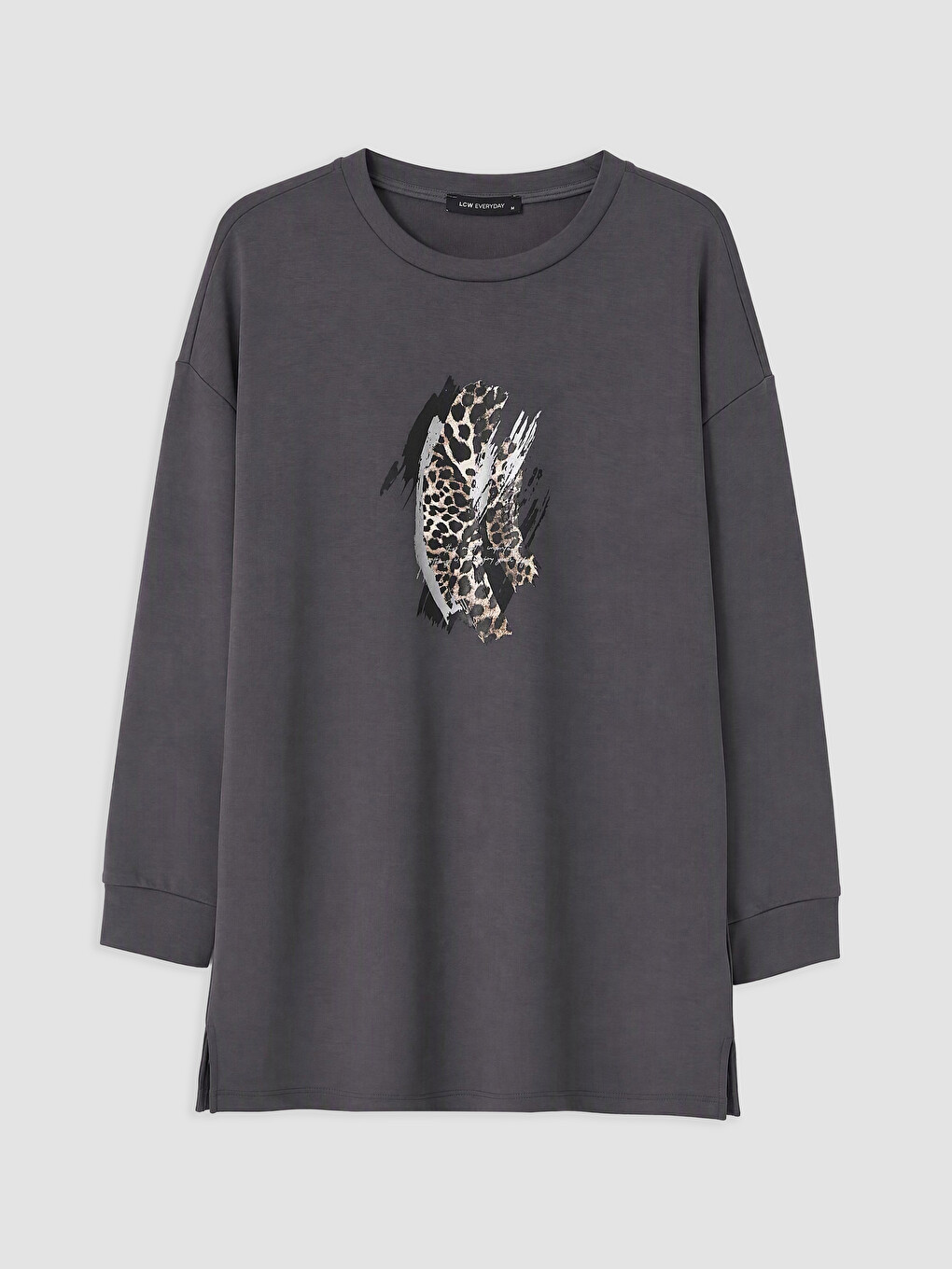 Printed Soft Touch Sweatshirt Tunic