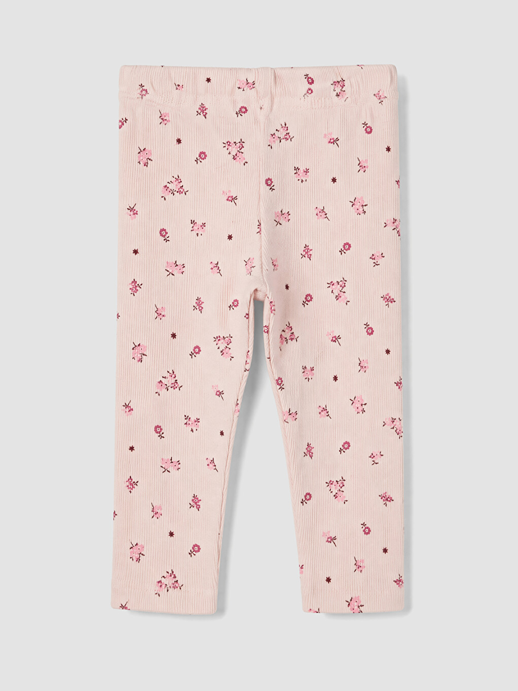 Pembe Çiçekli Kız Çocuk Taytlı Takım-4