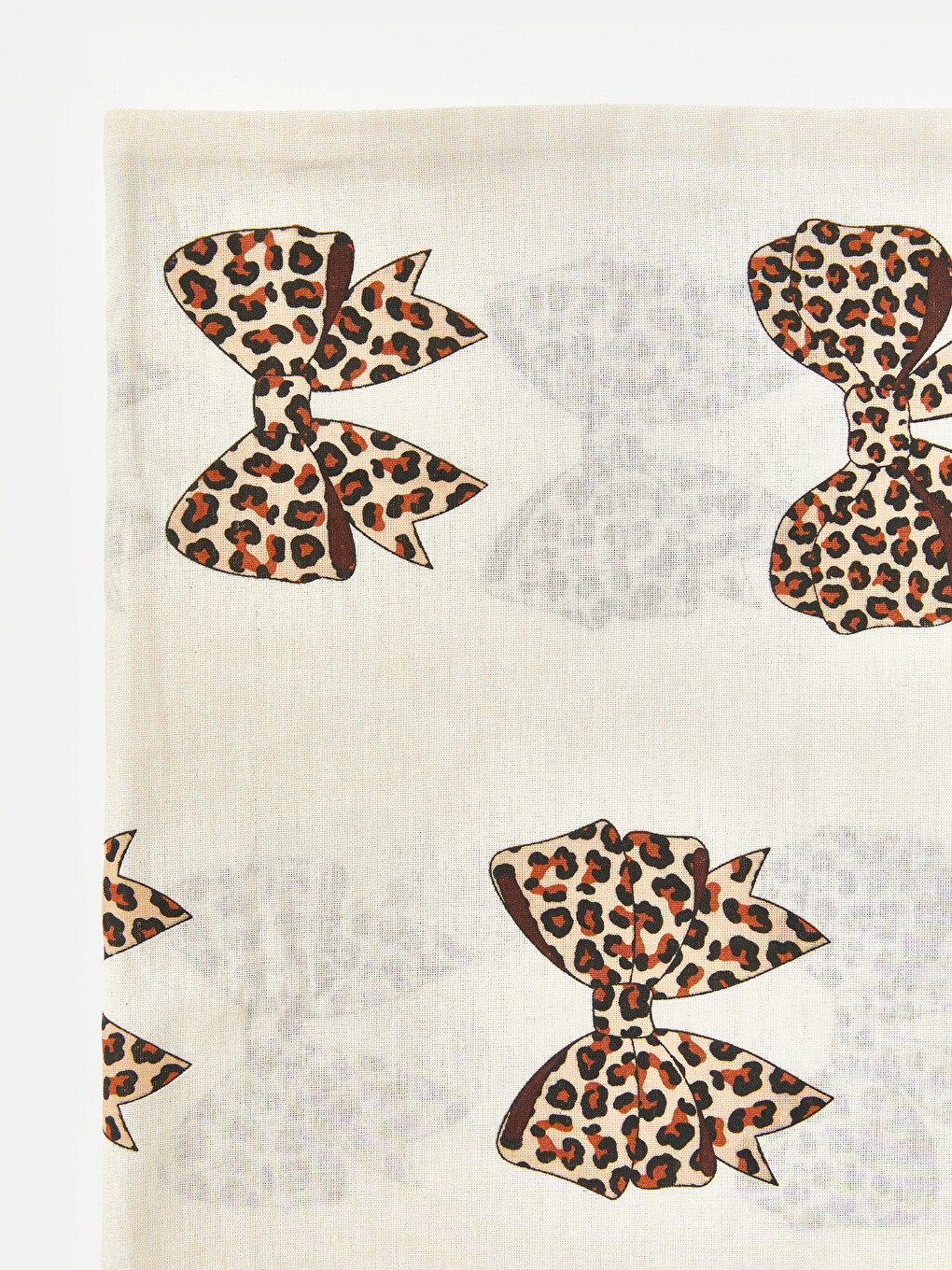 Bow Patterned Double Duvet Cover Set-5