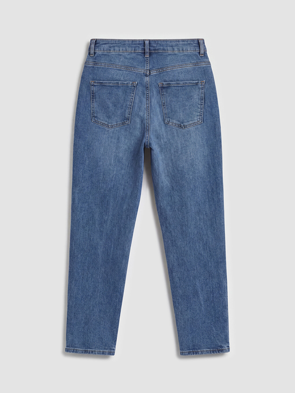 İndigo Mom Fit Kadın Jean Pantolon-6