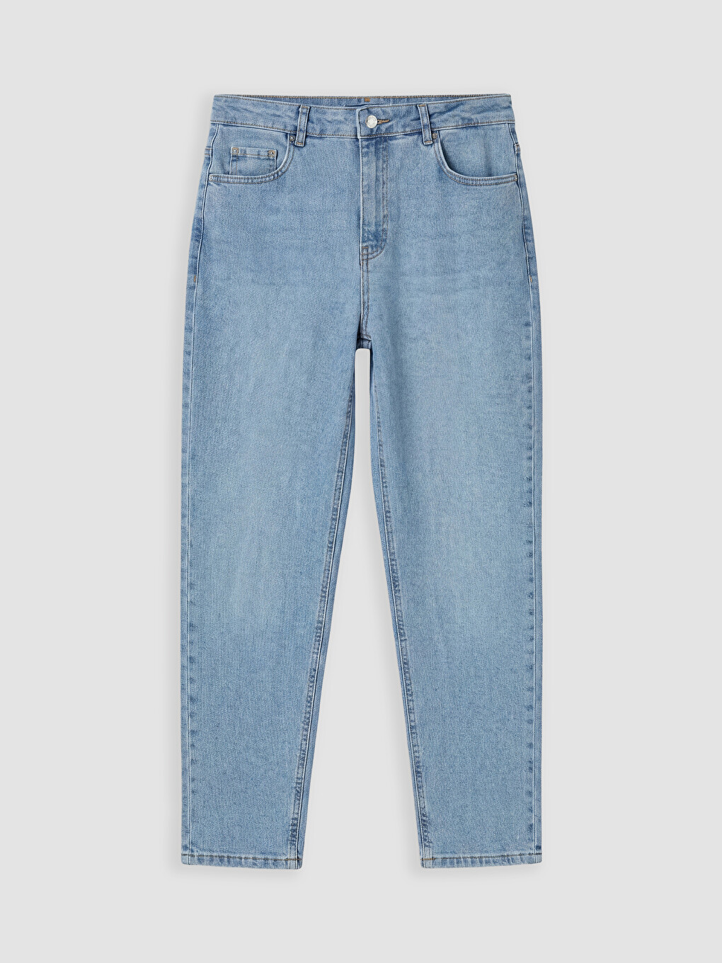 İndigo Mom Fit Kadın Jean Pantolon-4