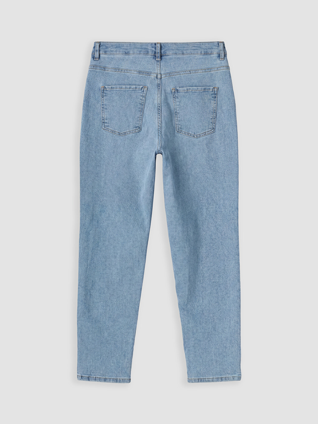 İndigo Mom Fit Kadın Jean Pantolon-5