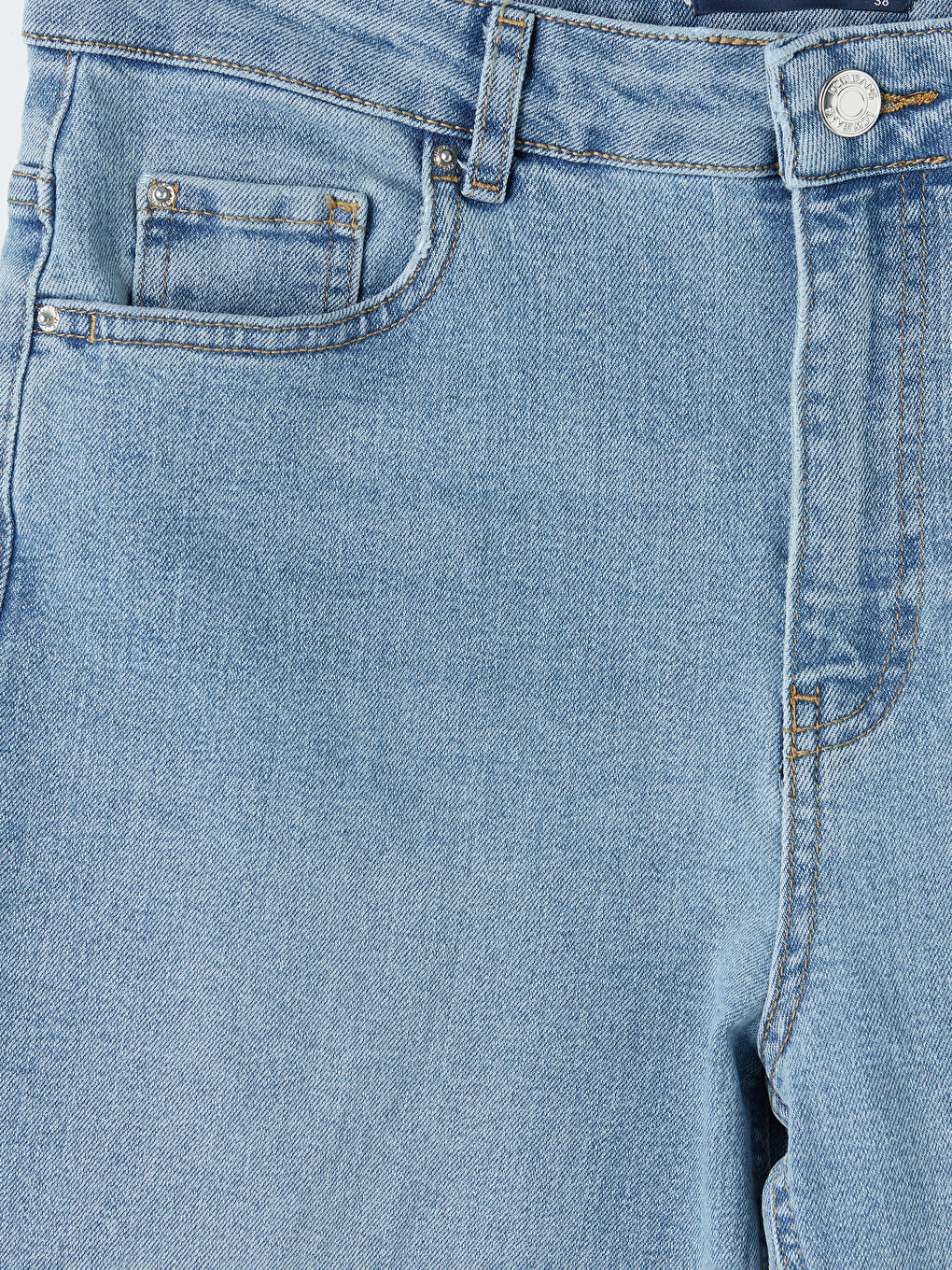 İndigo Mom Fit Kadın Jean Pantolon-6