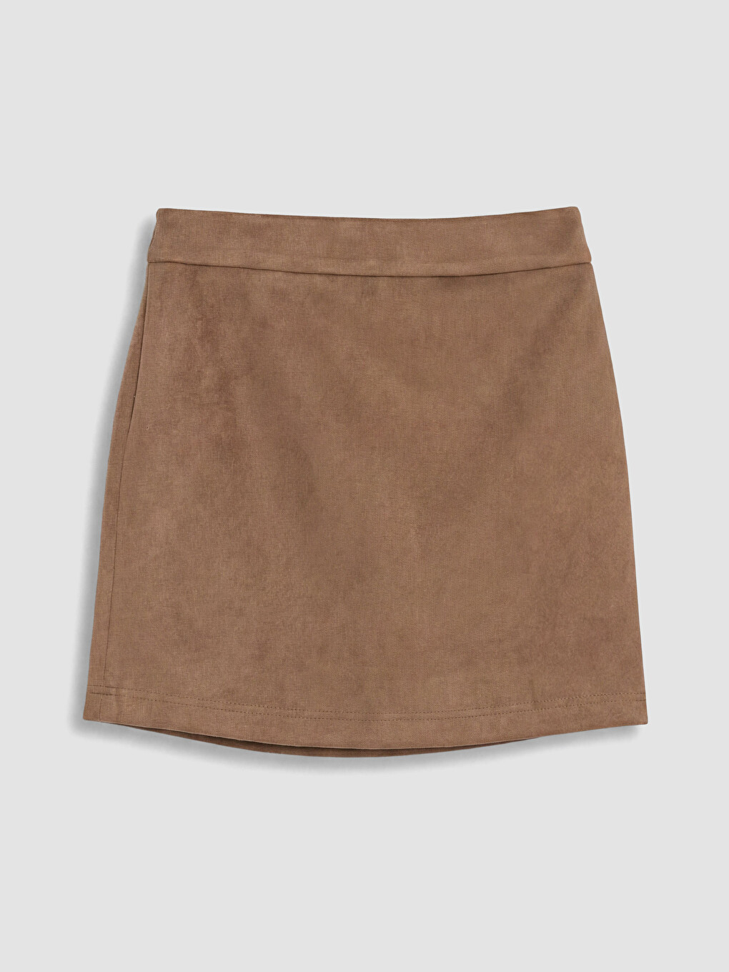 Girls' Suede Look A Cut Skirt-1