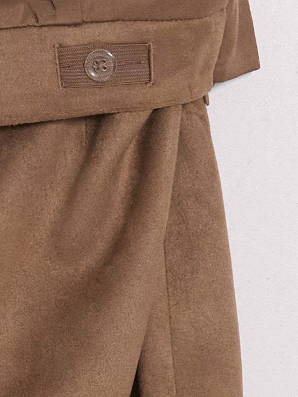 Girls' Suede Look A Cut Skirt-3