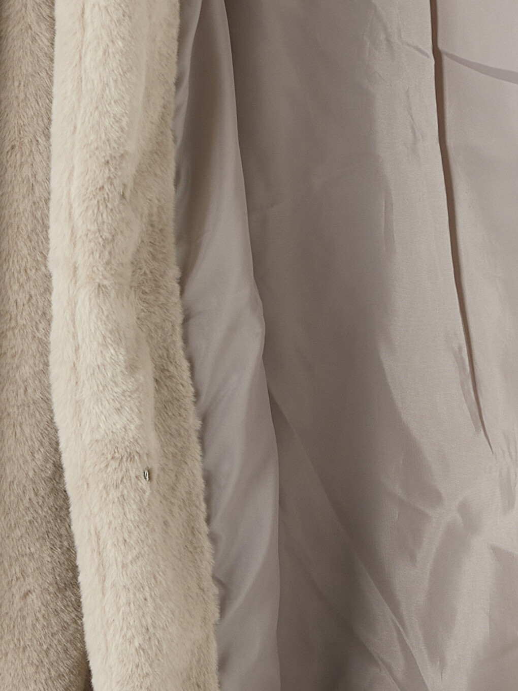 Mock Neck Women's Plush Overcoat-7