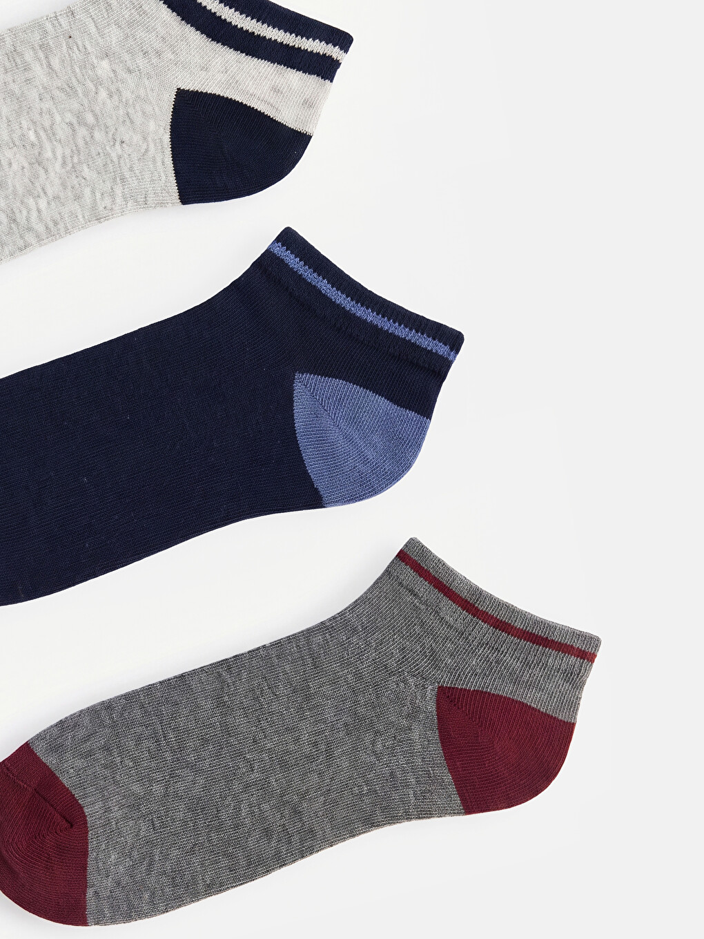 Color Block Men's Trainer Socks 5-packs-1