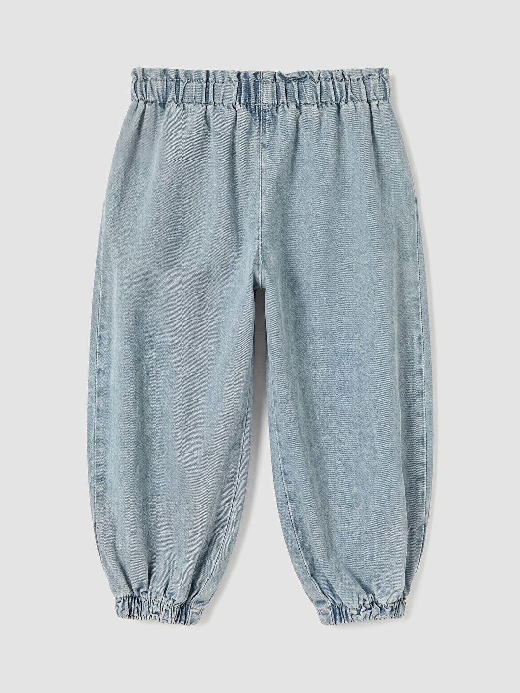 İndigo Nakışlı Kız Çocuk Jogger Jean Pantolon-3