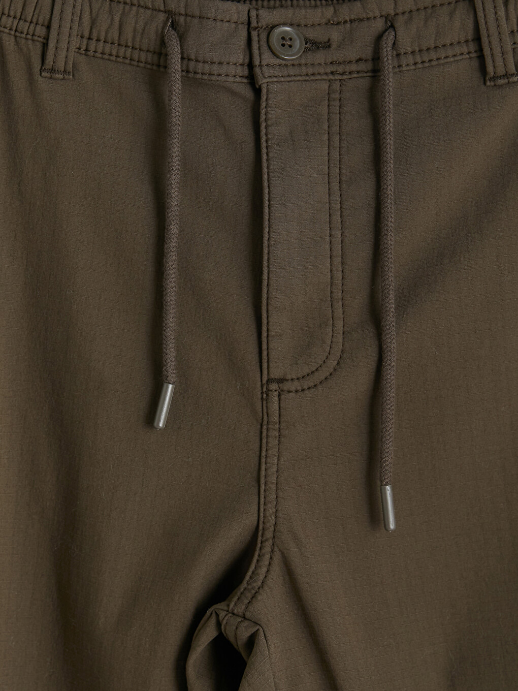 Man Brown Cargo Trousers-5