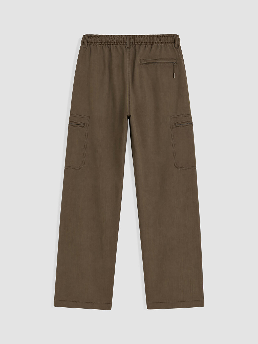 Man Brown Cargo Trousers-6