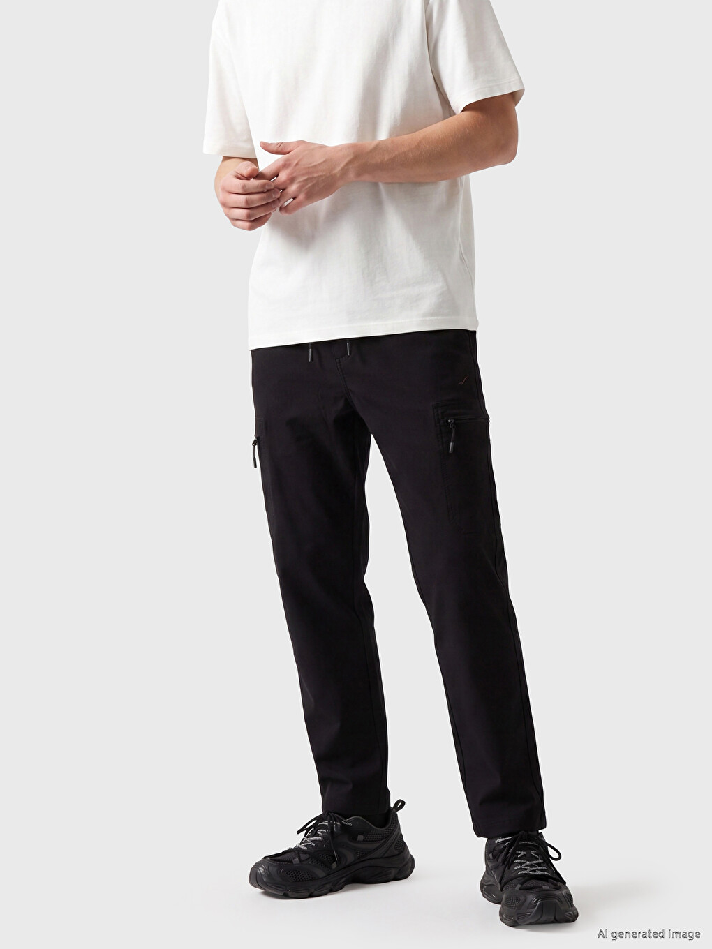 Man Black Trousers