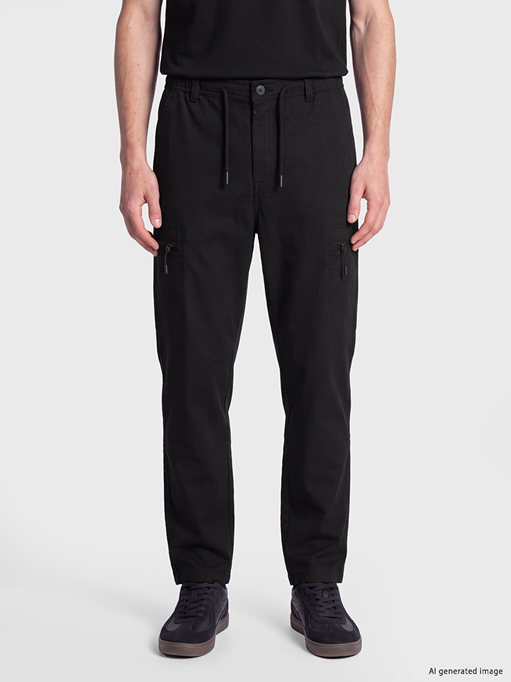 Man Black Trousers-1