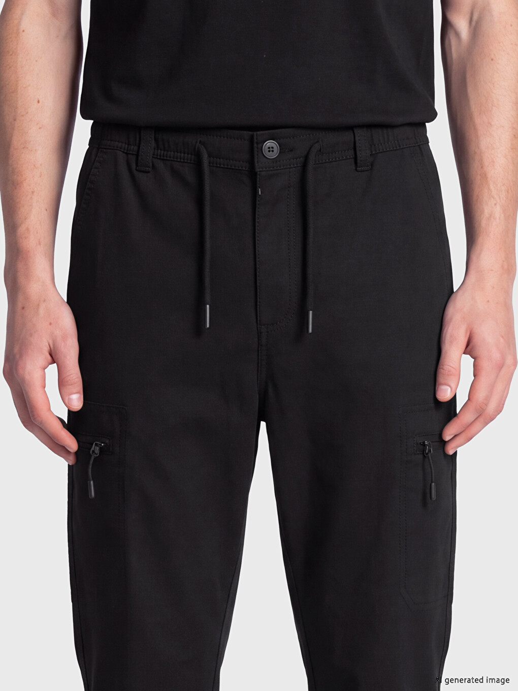 Man Black Trousers-2