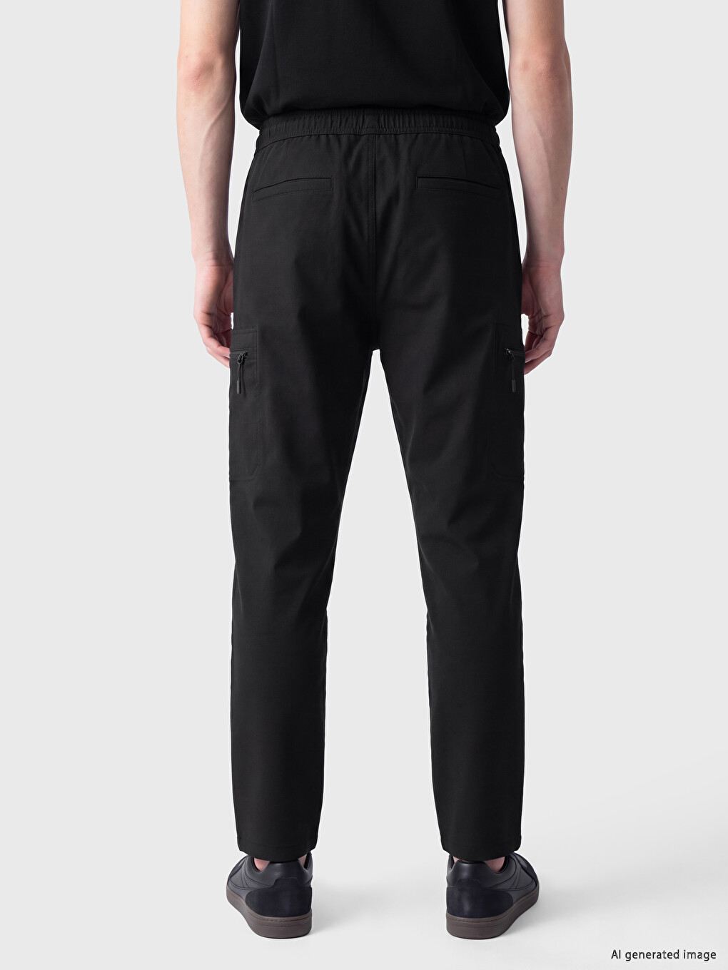 Man Black Trousers-3