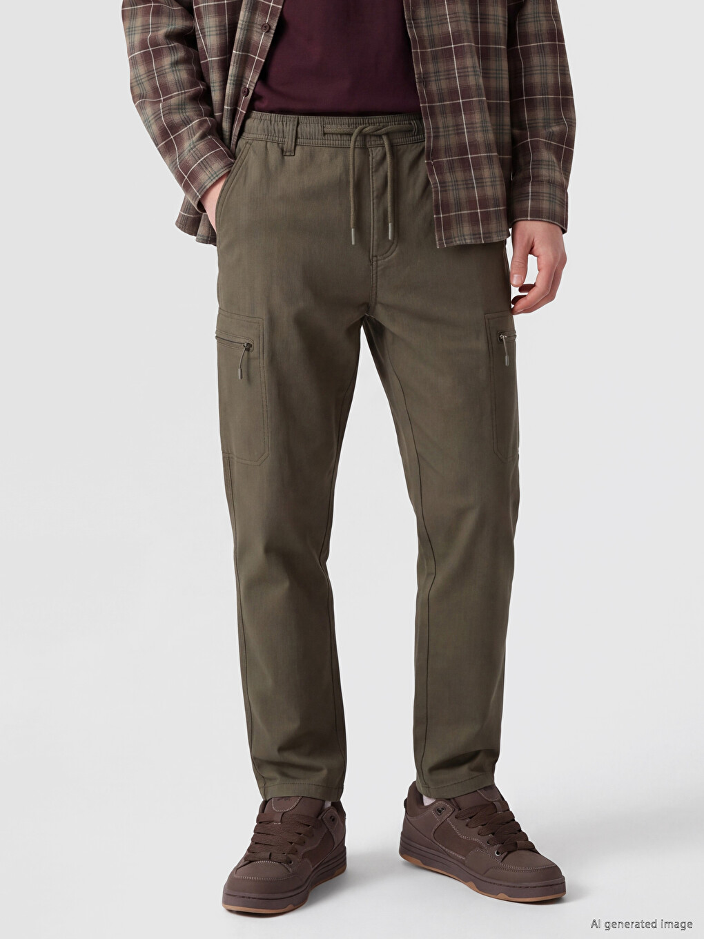 Standard Fit Cargo Pocketed Men's Trousers