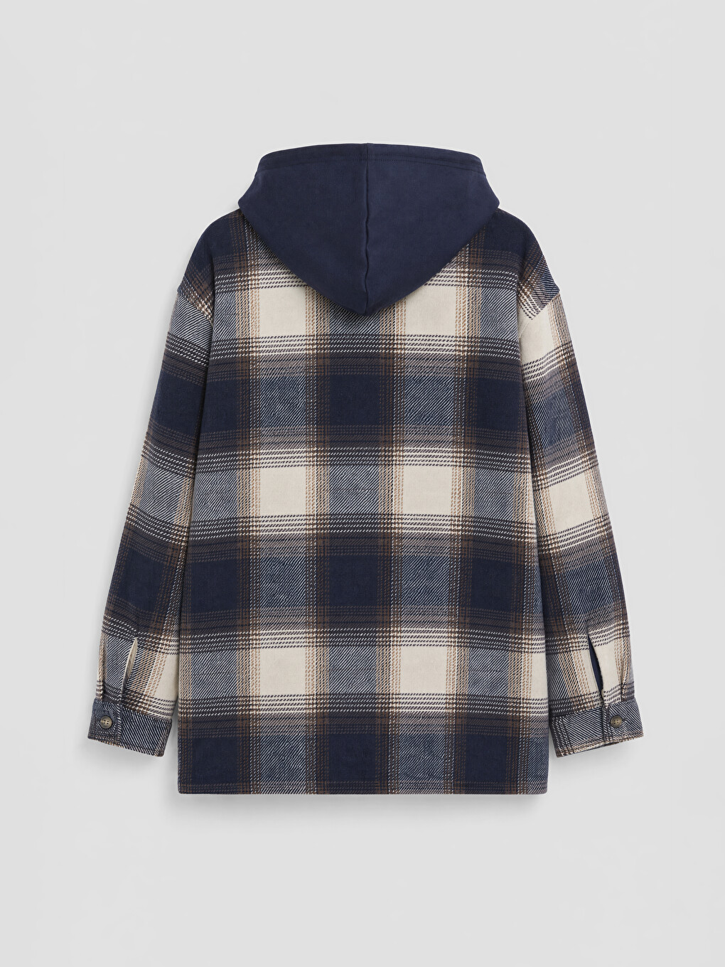 Hooded Plaid Boys' Shirt Jacket-1