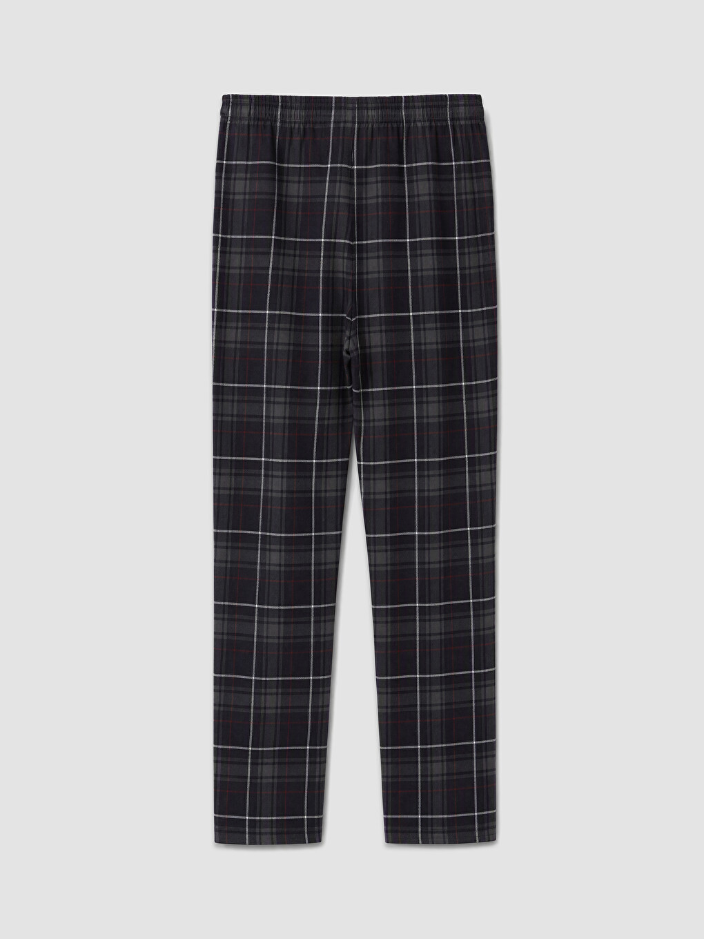 Siyah Ekose Erkek Pijama Alt-1