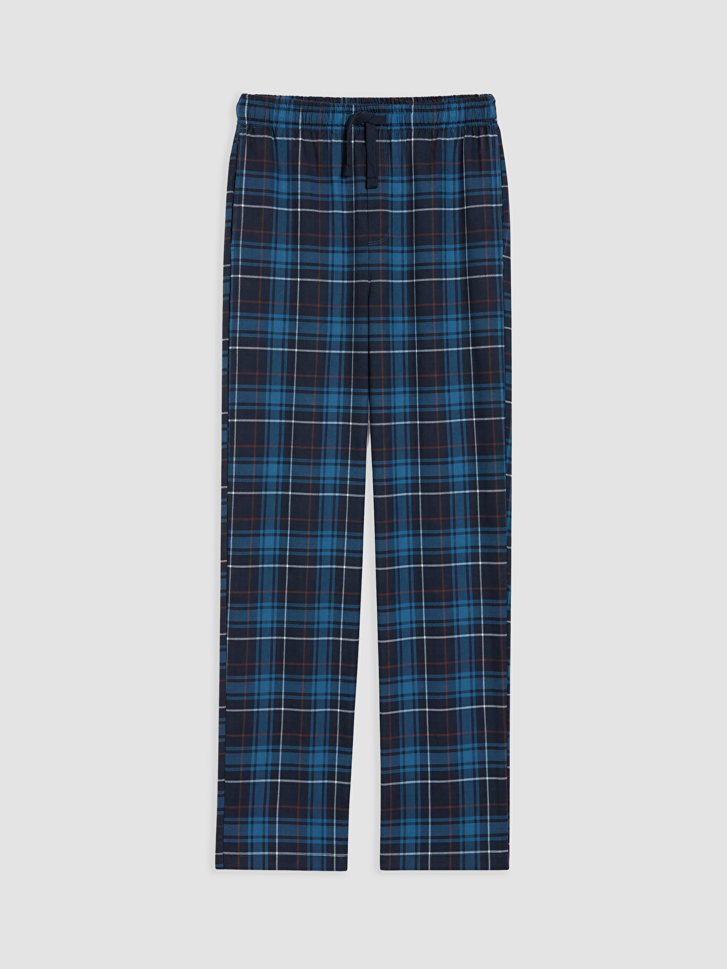 Petrol Regular Fit Ekose Erkek Pijama Altı-4