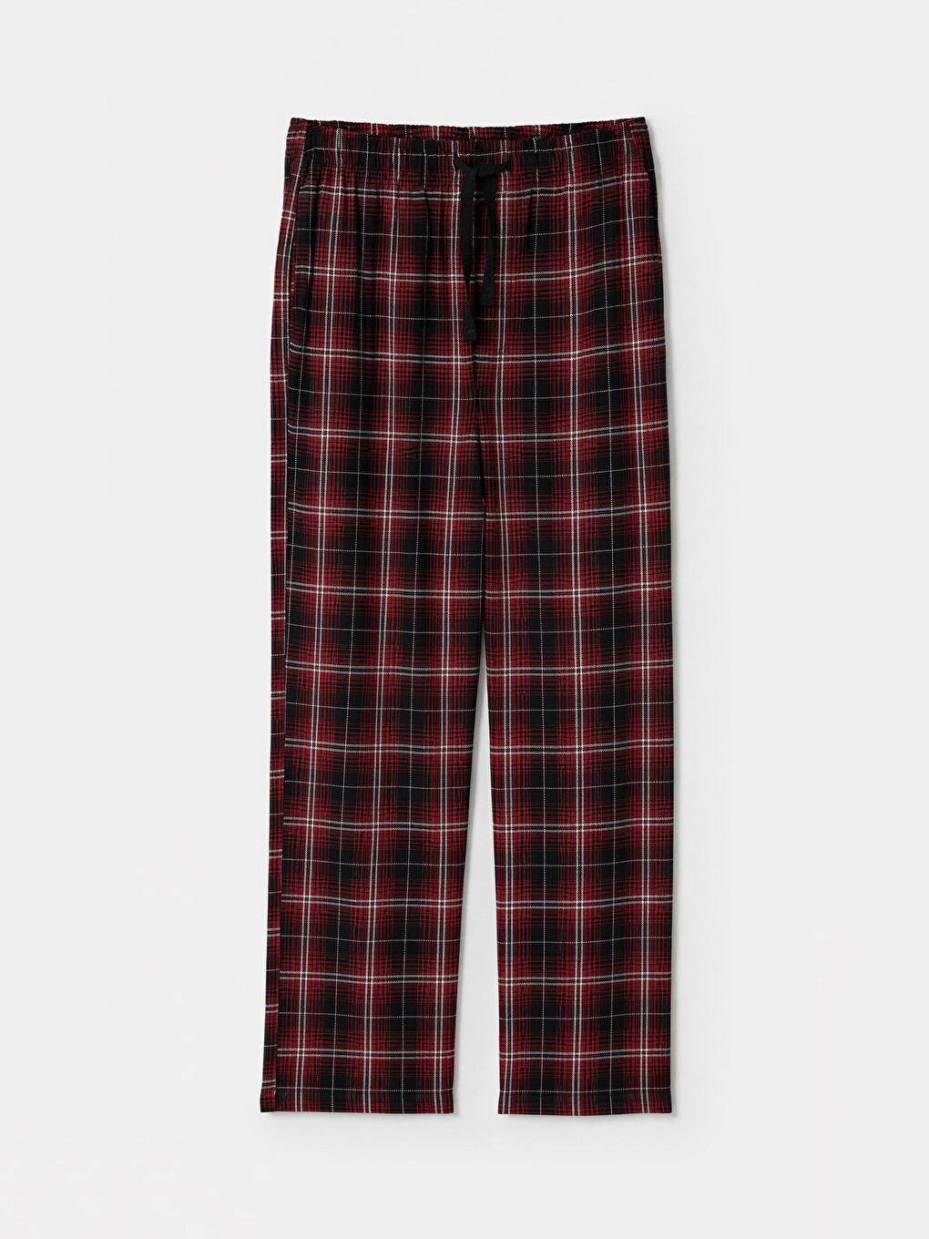 Kırmızı Regular Fit Ekose Erkek Pijama Altı