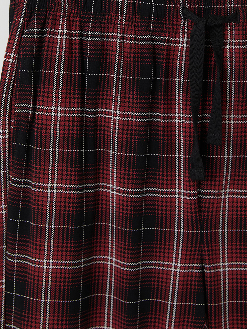 Kırmızı Regular Fit Ekose Erkek Pijama Altı-2