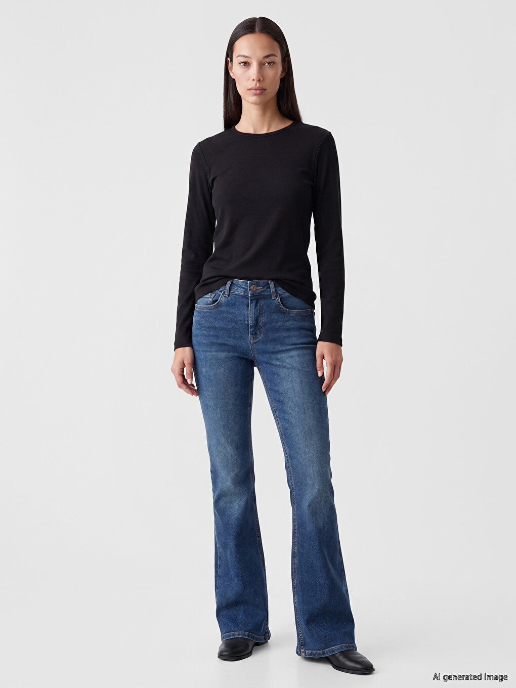Crew Neck 100% Cotton Women's Body-1