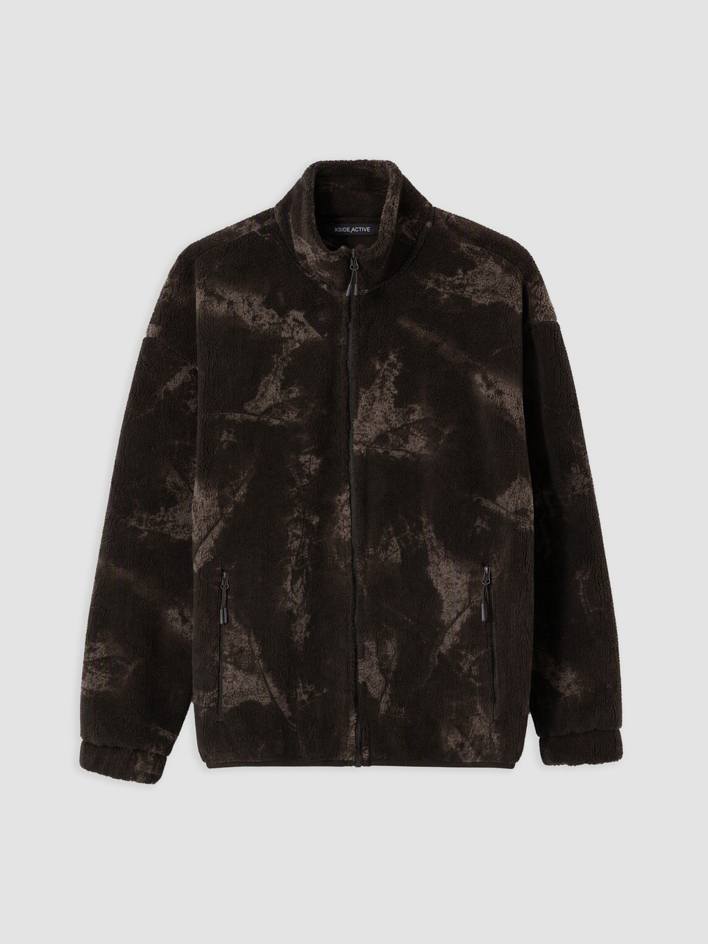 Dik Yaka Erkek Fermuarlı Sweatshirt-4
