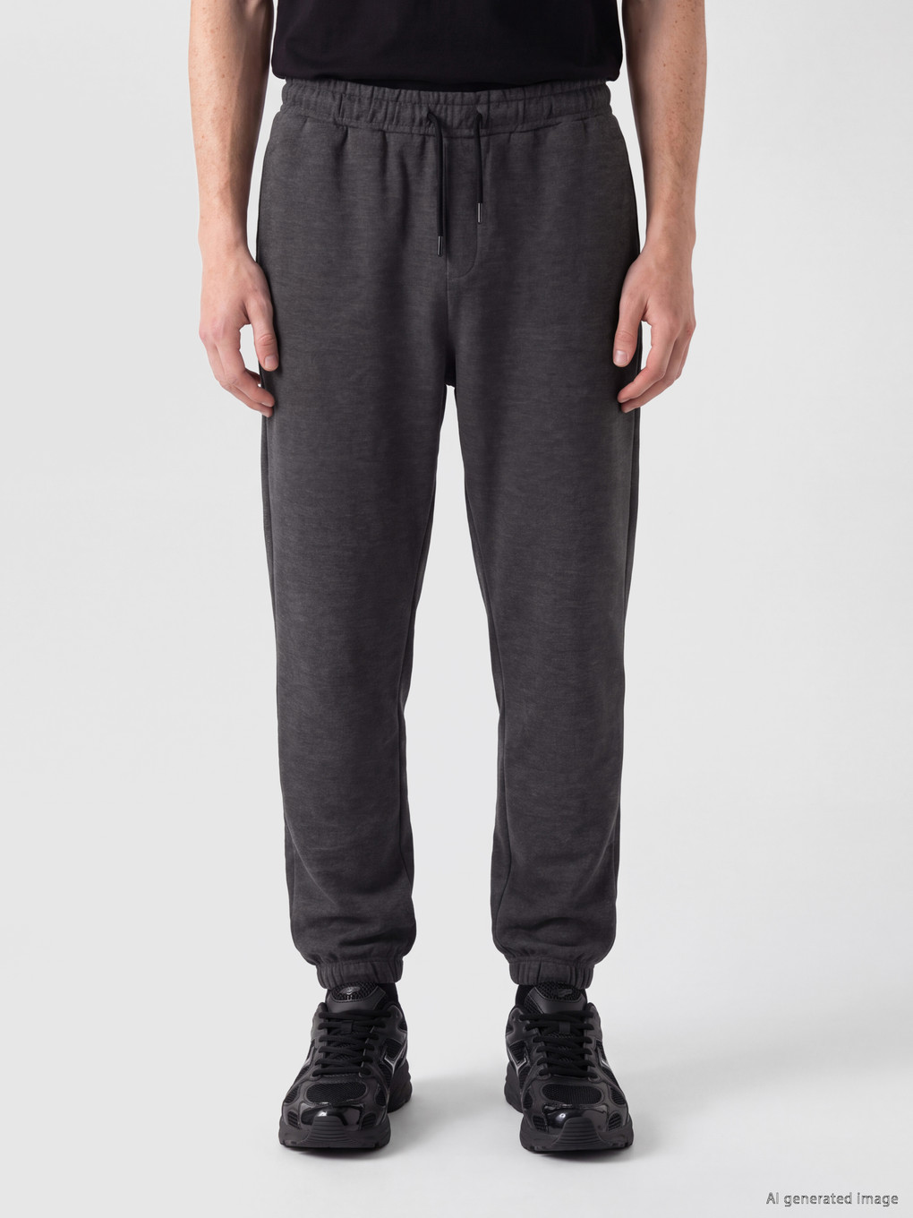Man Grey Jogger Sweatpants-1