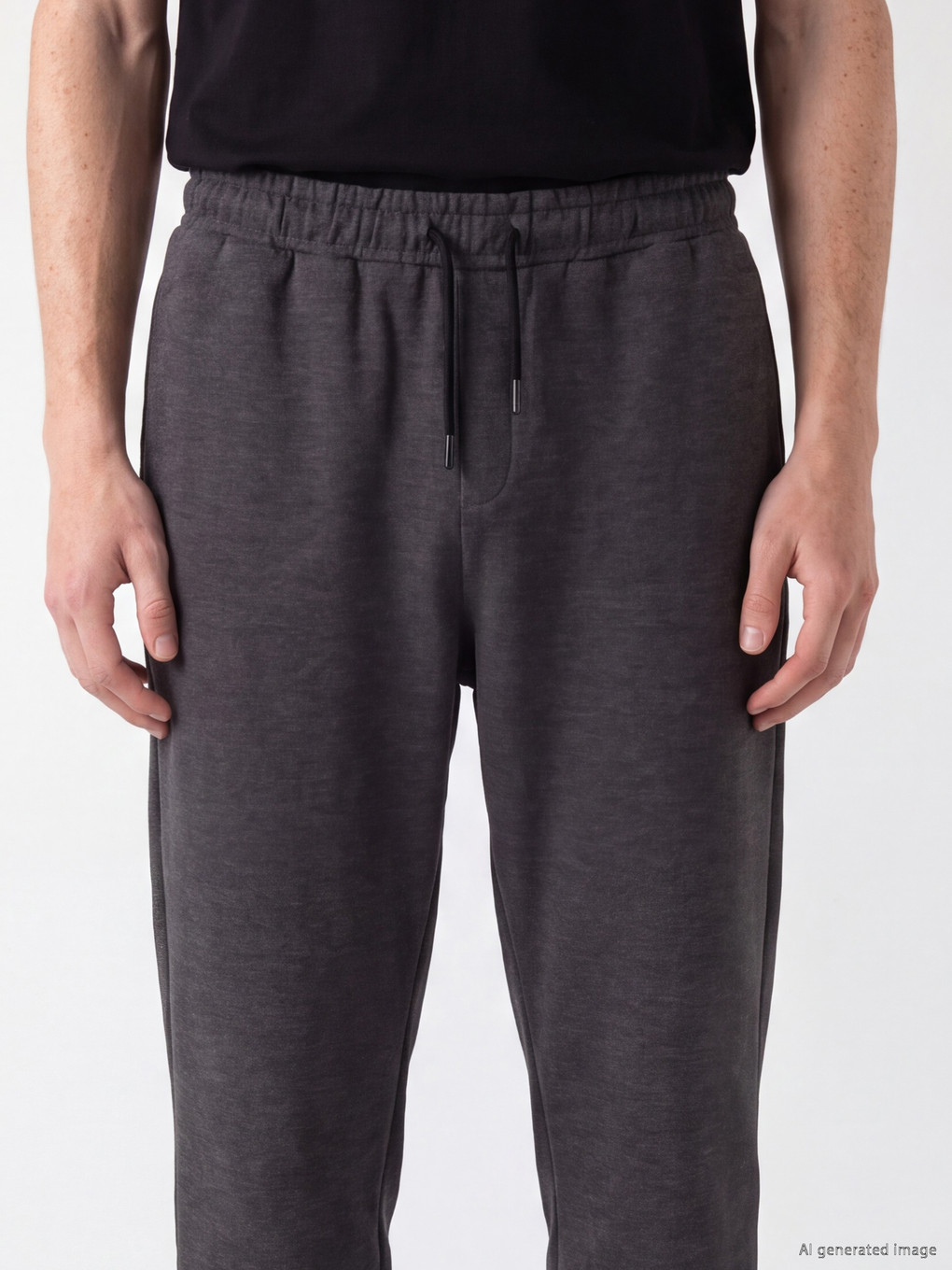 Man Grey Jogger Sweatpants-2
