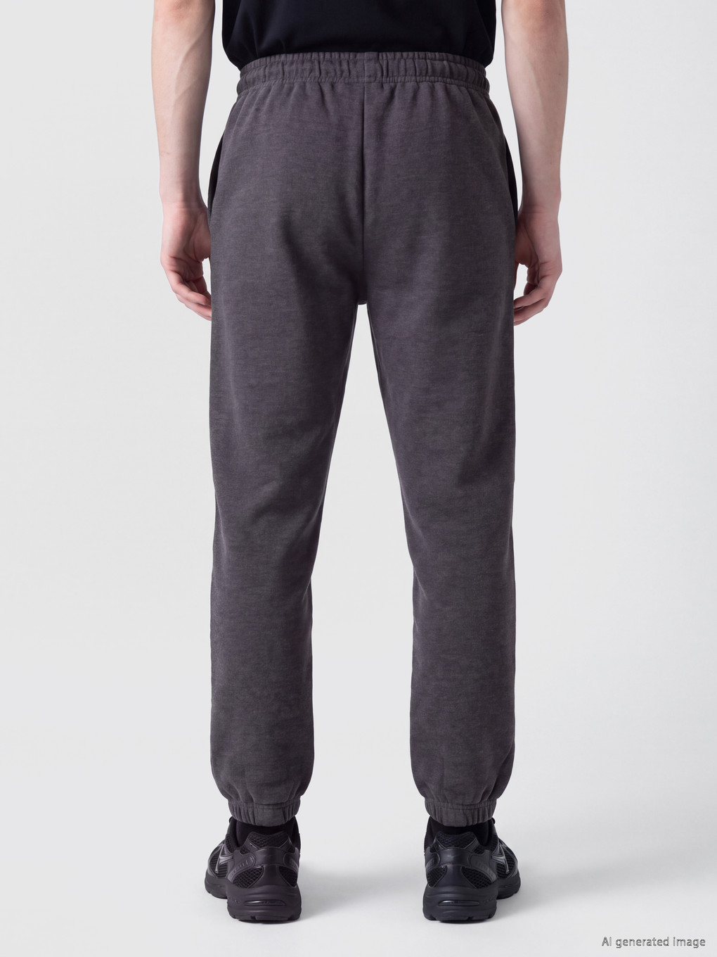 Man Grey Jogger Sweatpants-3