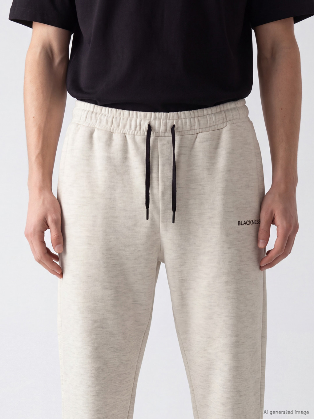 Man Grey Jogger Sweatpants-2