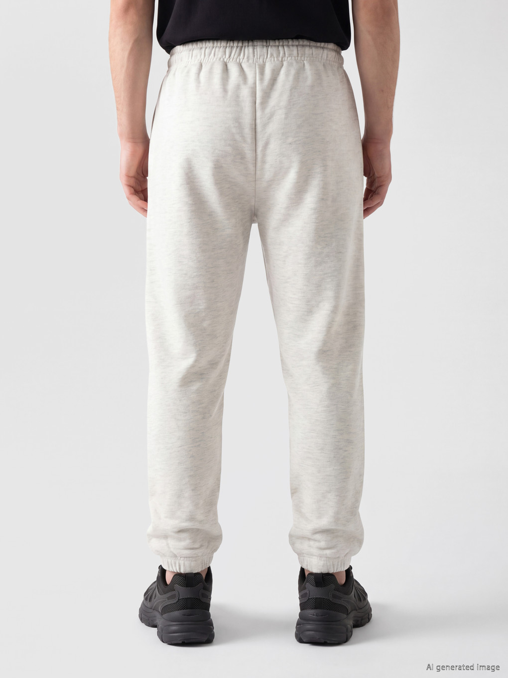 Man Grey Jogger Sweatpants-3