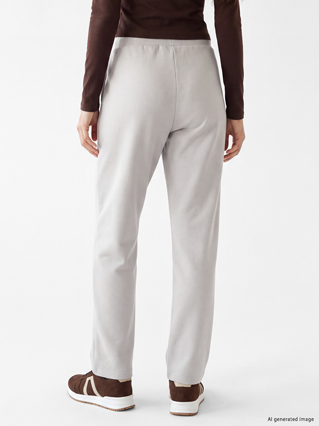 Elastic Waist Women's Sweatpants-3
