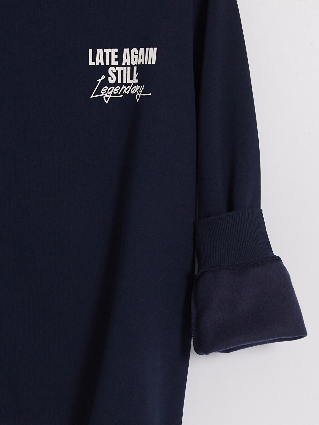 Crew Neck Men's Thick Sweatshirt-5
