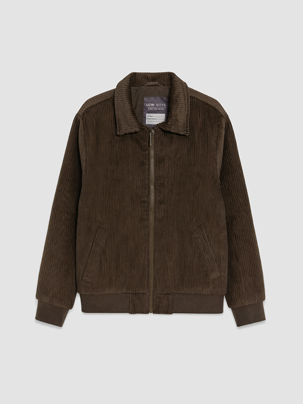 Shirt Collar Velvet Boys' Jacket